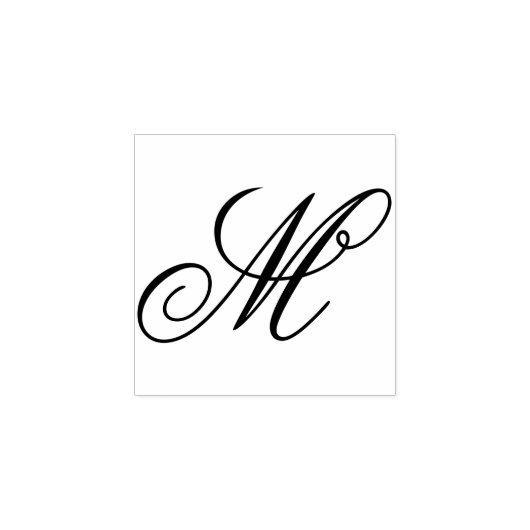 Ontwerp bewerken om Fancy M-monogram te wijzigen Rubberstempel (Afrduk)