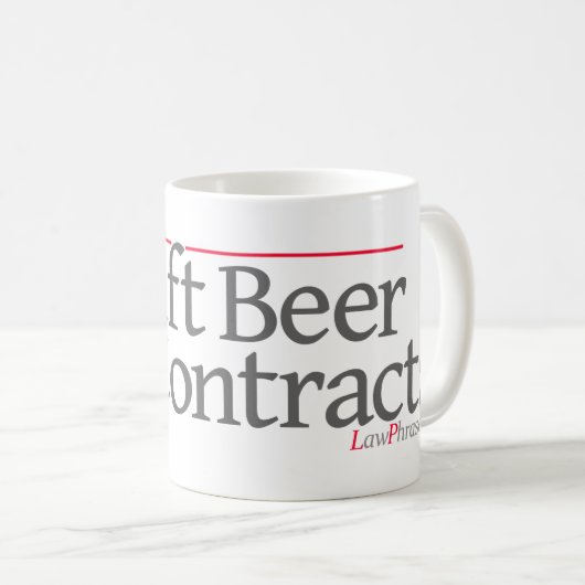 "ONTWERP-BIER NIET-CONTRACTEN" — KOFFIEMOK (Voorkant rechts)