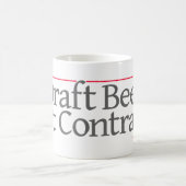 "ONTWERP-BIER NIET-CONTRACTEN" — KOFFIEMOK (Center)