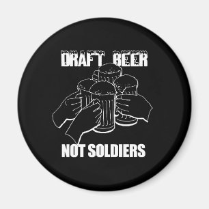 ONTWERP-BIER. NIET SOLDATEN. MAGNEET