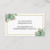 Ontwerp binnen en thuis Modern botanisch Visitekaartje (Achterkant)