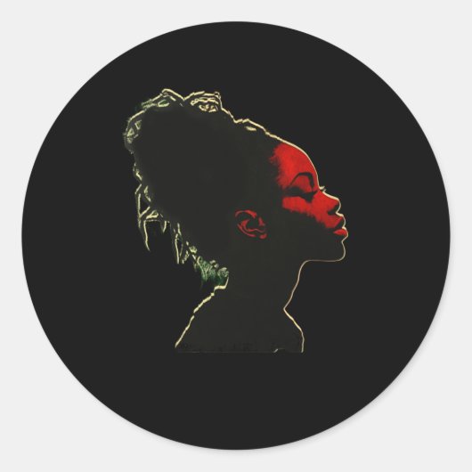 Ontwerp Black History Month1 Ronde Sticker (Voorkant)