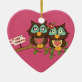 Ontwerp-cadeaus van liefdeseigenaars keramisch ornament (Voorkant)