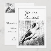  ontwerp California Quail Party nodigt uit Kaart (Voorkant / Achterkant)