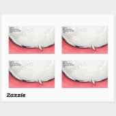 Ontwerp Cartoon rebellenbus rode bkgd Rechthoekige Sticker (Vel)