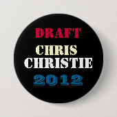 ONTWERP Chris CHRISTIE Ronde Button 2012 (Voorkant)