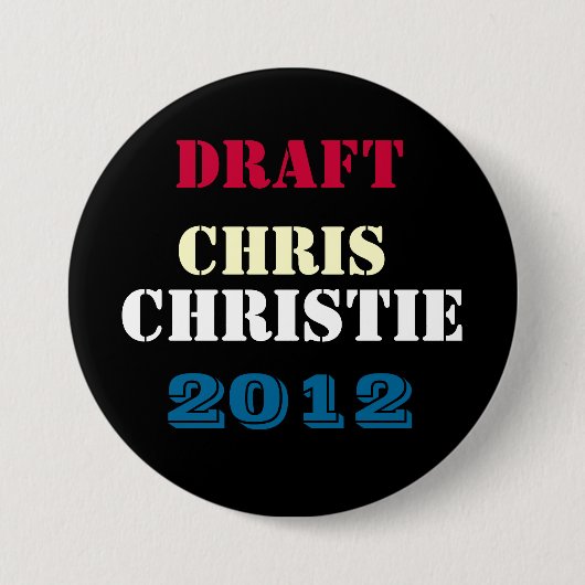 ONTWERP Chris CHRISTIE Ronde Button 2012 (Voorkant)