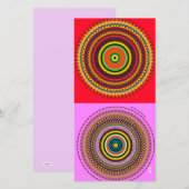 Ontwerp cirkels bedankkaart (Voorkant / Achterkant)