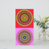 Ontwerp cirkels bedankkaart (Staand voorkant)