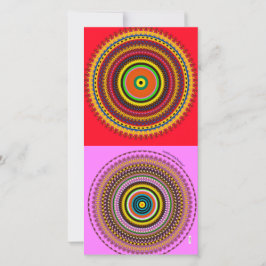 Ontwerp cirkels bedankkaart