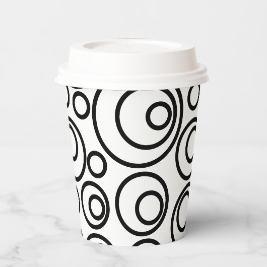 Ontwerp cirkels papieren bekers (Links)
