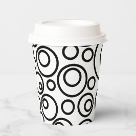 Ontwerp cirkels papieren bekers