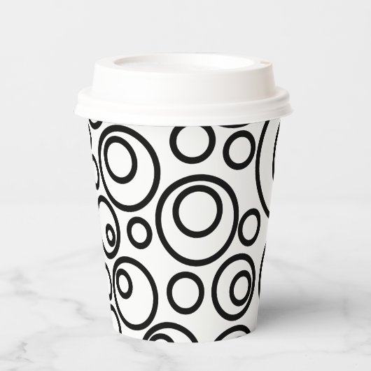 Ontwerp cirkels papieren bekers (Voorkant)