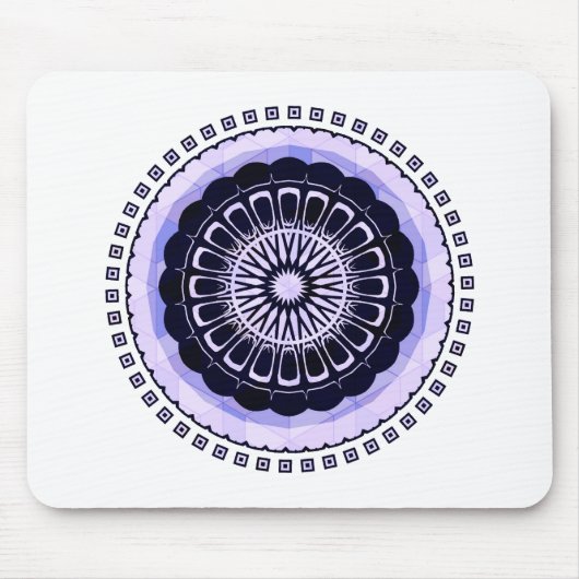 ontwerp cirkelvormig patroon mandala muismat (Voorkant)