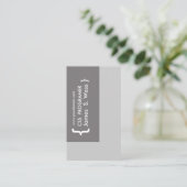 Ontwerp CSS-computerprogramma Visitekaartje (Staand voorkant)