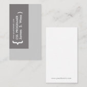 Ontwerp CSS-computerprogramma Visitekaartje (Voorkant / Achterkant)