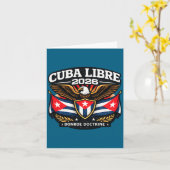 Ontwerp Cuba Cuba Libre Donroe Doctrine Kaart (Gele Bloem)