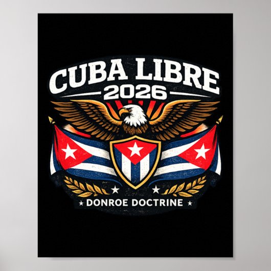 Ontwerp Cuba Cuba Libre Donroe Doctrine Poster (Voorkant)