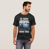 Ontwerp D-Day Normandië Landings Invasion Memorial T-shirt (Voorkant volledig)