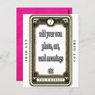Ontwerp de Chariot Tarot Kaart