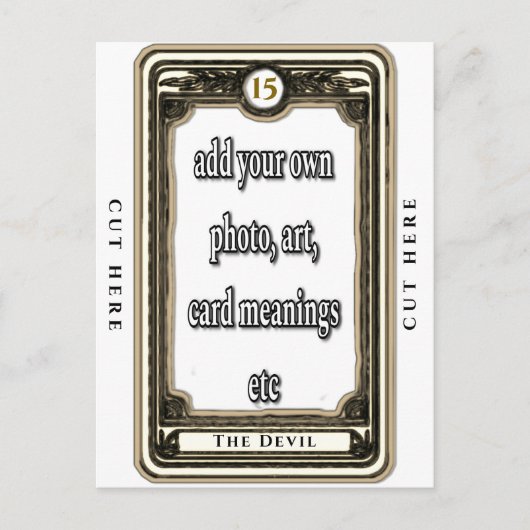 Ontwerp de Devil Tarot Kaart (Voorkant)