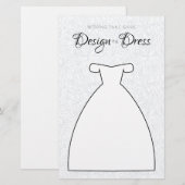 Ontwerp de Dress Weddenstabel Blauw en wit (Voorkant / Achterkant)