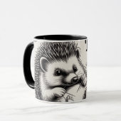 Ontwerp: "De Egel - De Natuurlijke Kleermaker" Mok (Voorkant links)