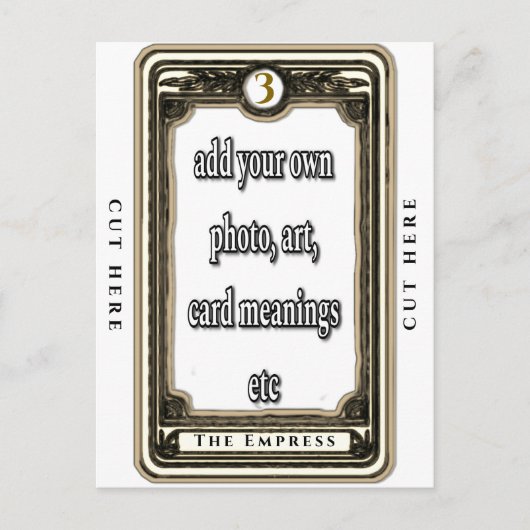 Ontwerp de Empress Tarot Kaart (Voorkant)