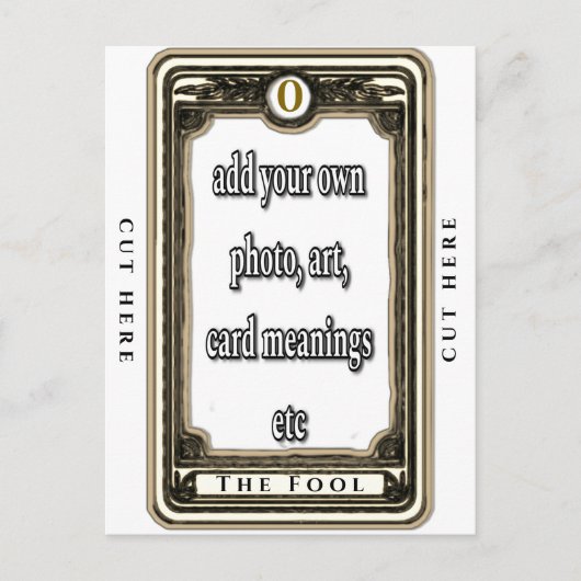 Ontwerp de Fool Tarot Kaart (Voorkant)