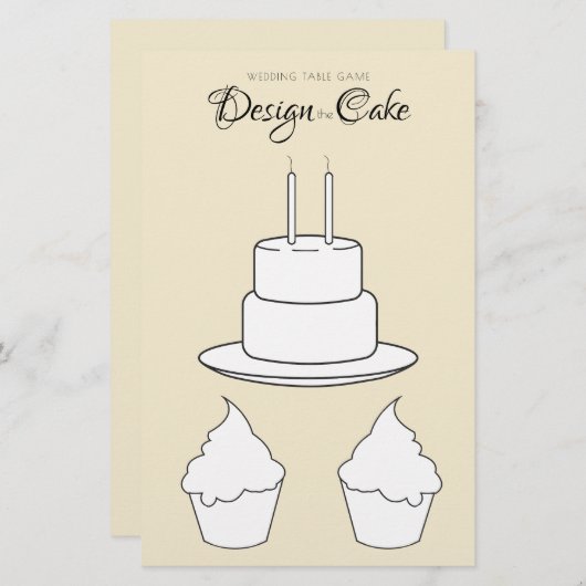 Ontwerp de Gele plaat van de Bindtafel van de Cake (Voorkant / Achterkant)