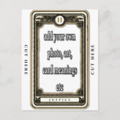 Ontwerp de Justice Tarot Kaart (Voorkant)