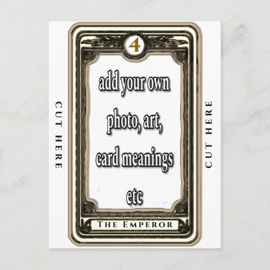 Ontwerp de Keizer Tarot Kaart (Voorkant)
