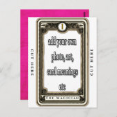 Ontwerp De Magiër Tarotkaart Briefkaart (Voorkant / Achterkant)