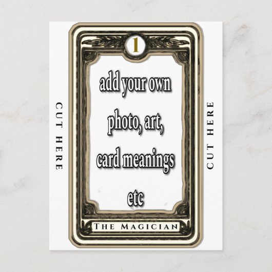 Ontwerp De Magiër Tarotkaart Briefkaart (Voorkant)