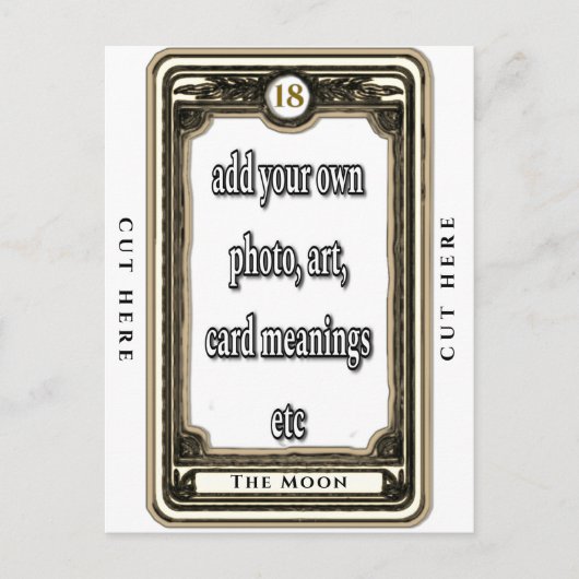 Ontwerp de Moon Tarot Kaart (Voorkant)