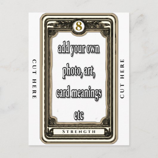 Ontwerp de Sterkte Tarot Kaart (Voorkant)