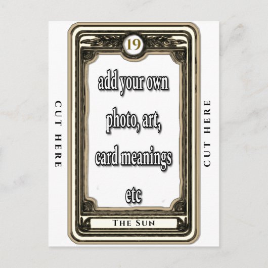 Ontwerp de Sun Tarot Kaart (Voorkant)