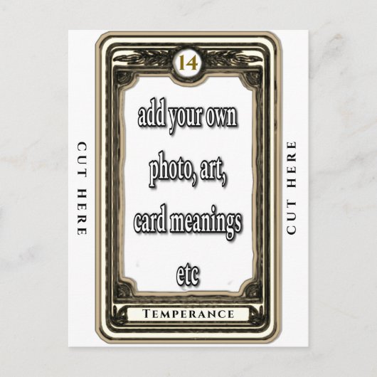 Ontwerp de Temperance Tarot Kaart (Voorkant)