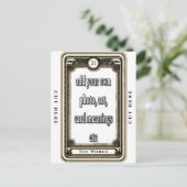 Ontwerp de World Tarot Kaart (Staand voorkant)