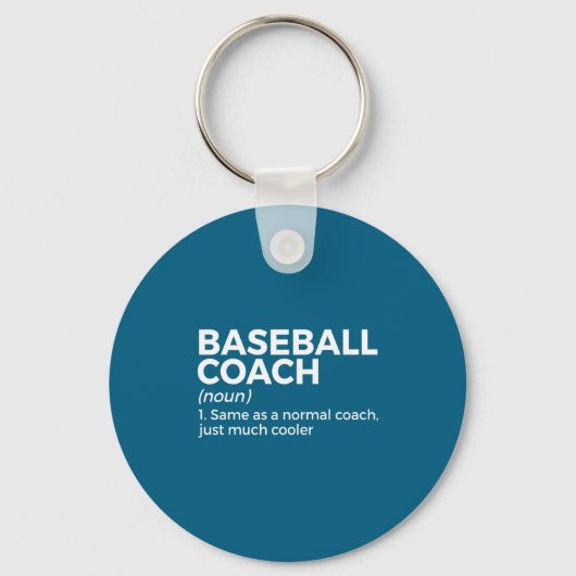 Ontwerp definitie honkbalcoach sleutelhanger (Voorkant)