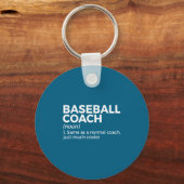 Ontwerp definitie honkbalcoach sleutelhanger (Voorkant)