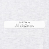 Ontwerp door naam witte manuscriptzaken labels (Design 1)