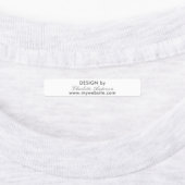 Ontwerp door naam witte manuscriptzaken labels (Aangebracht)