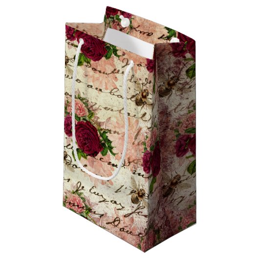 Ontwerp drie van de Bourgogne Bee-reeks Klein Cadeauzakje (Voorkant Gekanteld)