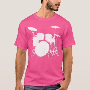 Ontwerp drumkit met cimbalen snare drumbasdrum t-shirt