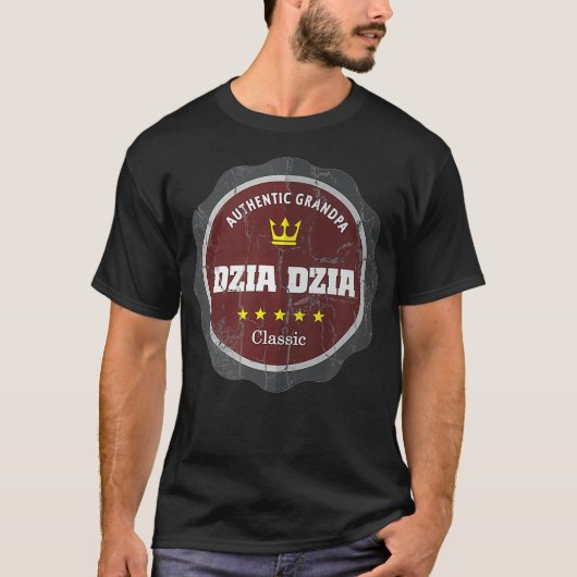  ontwerp Dzia Dzia gift Poolse opa T-shirt (Voorkant)