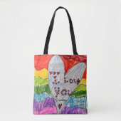 Ontwerp een aangepaste boodschappentas met kinderk tote bag (Voorkant)
