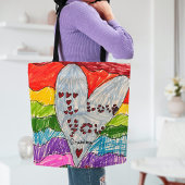 Ontwerp een aangepaste boodschappentas met kinderk tote bag