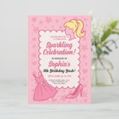 Ontwerp een glamoureuze sprankelende verjaardag kaart (Staand voorkant)