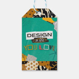 Ontwerp een leven dat je lief is   cadeaulabel